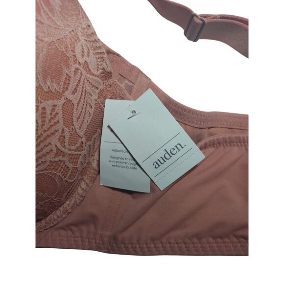Auden Lace Balconette Bra 46DD Lightly Lined Underwire Adjustable Straps, NWT - Picture 4 of 9